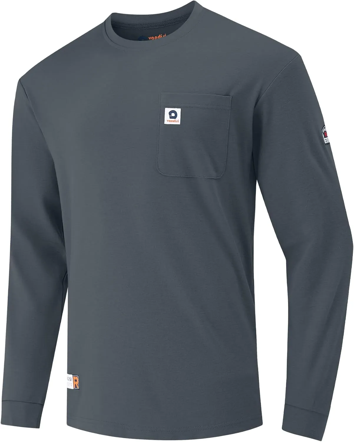 FR Shirts for Men 6.5oz Lightweight Fire Resistant Shirts for Men Long Sleeve NFPA2112/CAT2