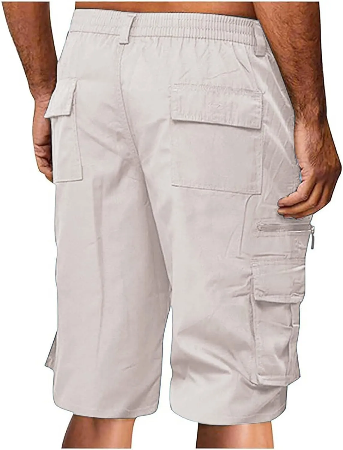Men's Shorts Hiking 2025 Casual Outdoor Elastic Waist Shorts Travel Summer Athletic Big and Tall Fashion Short Pants