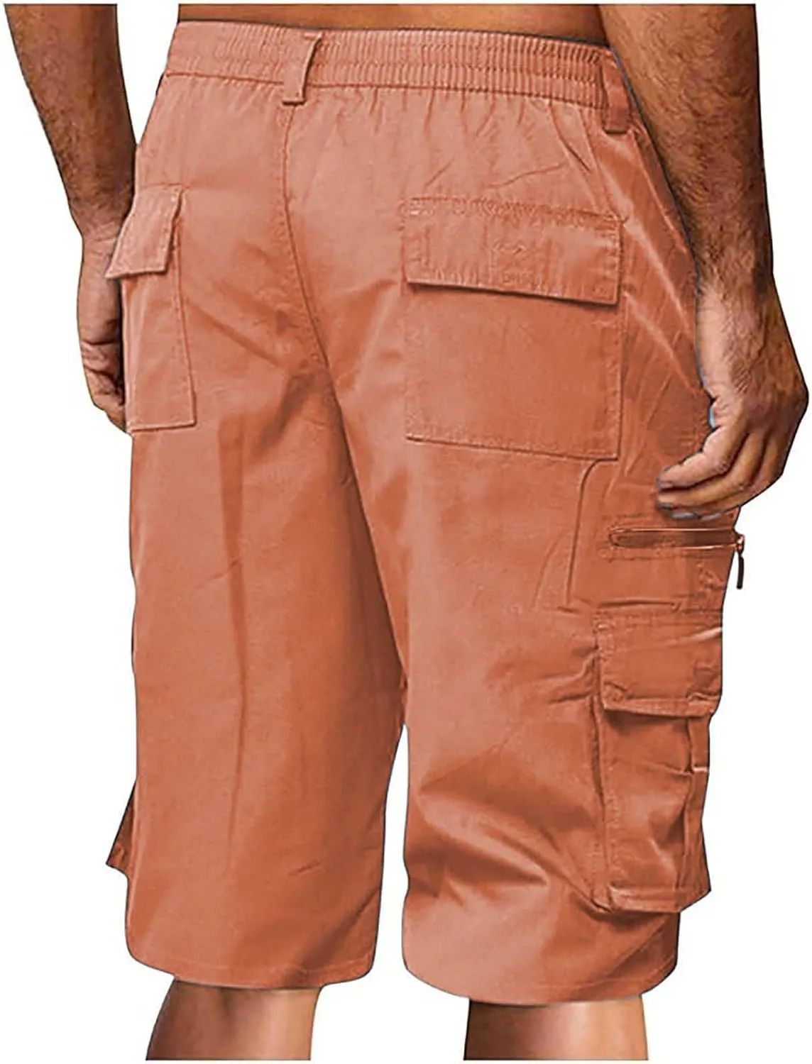 Men's Shorts Hiking 2025 Casual Outdoor Elastic Waist Shorts Travel Summer Athletic Big and Tall Fashion Short Pants