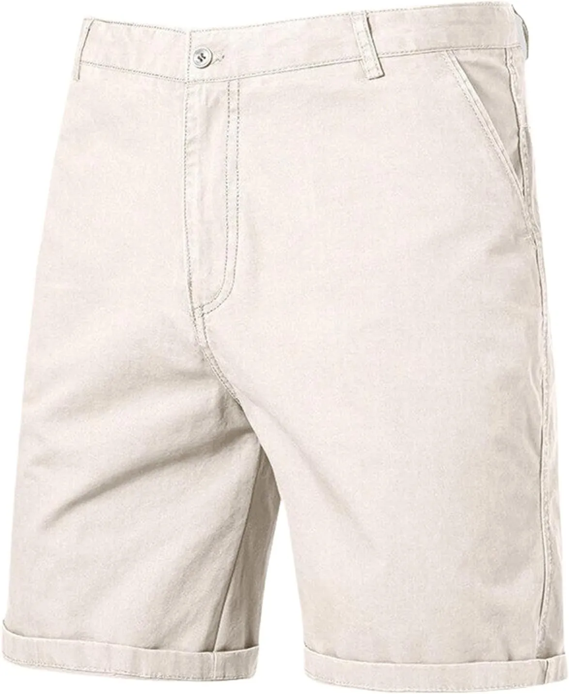 Men's Stretch Chino Short Performance Relaxed Fit Cargo Shorts Summer Lightweight Outdoor Hiking Short with Pocket