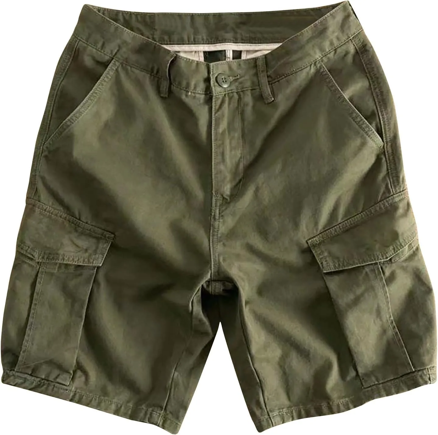 Mens Summer Cargo Shorts Lightweight Relaxed Fit Work Cargo Shorts, Short Pants for Golf Fishing Hiking Athletic