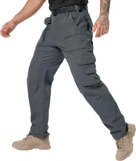 NATUVENIX Tactical Pants for Men Stretch, Ripstop Mens Work Pants Lightweight Hiking Cargo Pants Men Water Resistant
