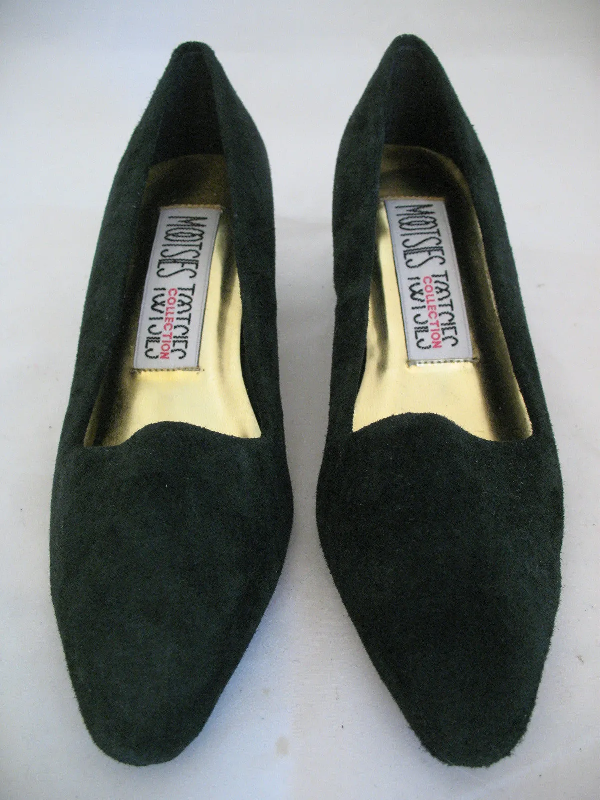 New Y2K Vintage Mootsies Tootsies Womens Classic Pump Shoes Heels Leather Suede Velvet