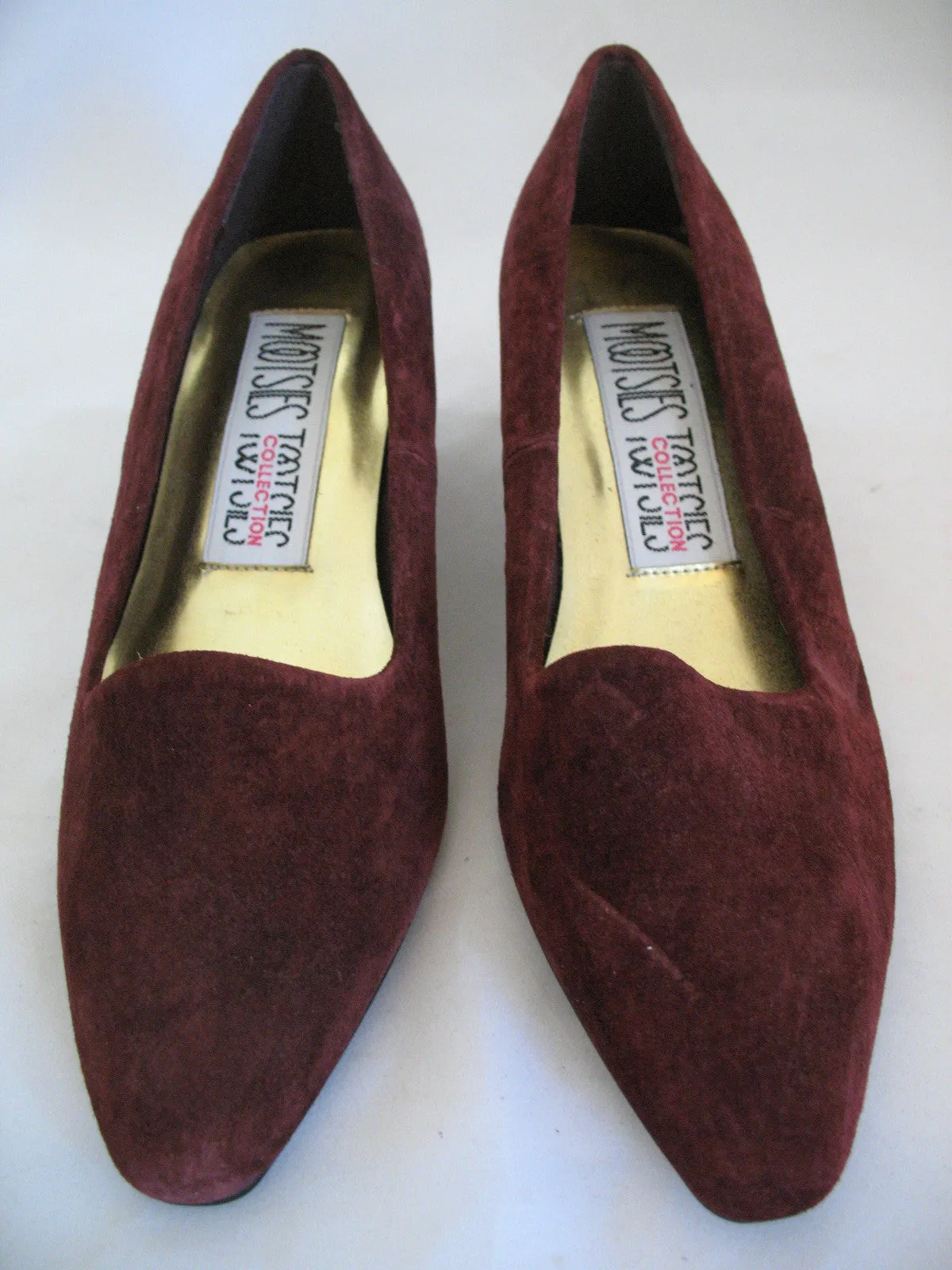 New Y2K Vintage Mootsies Tootsies Womens Classic Pump Shoes Heels Leather Suede Velvet