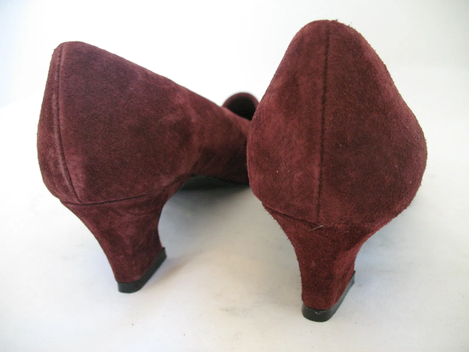 New Y2K Vintage Mootsies Tootsies Womens Classic Pump Shoes Heels Leather Suede Velvet