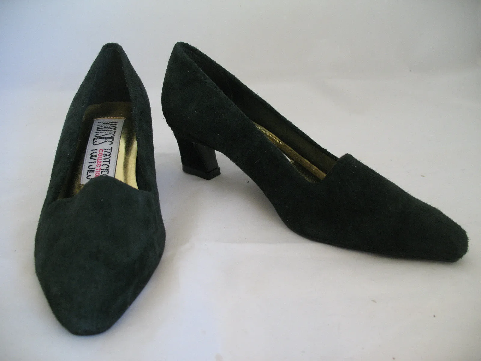 New Y2K Vintage Mootsies Tootsies Womens Classic Pump Shoes Heels Leather Suede Velvet