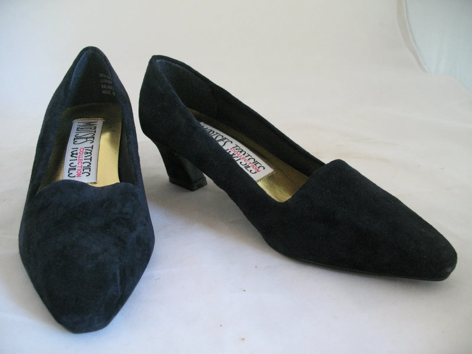 New Y2K Vintage Mootsies Tootsies Womens Classic Pump Shoes Heels Leather Suede Velvet