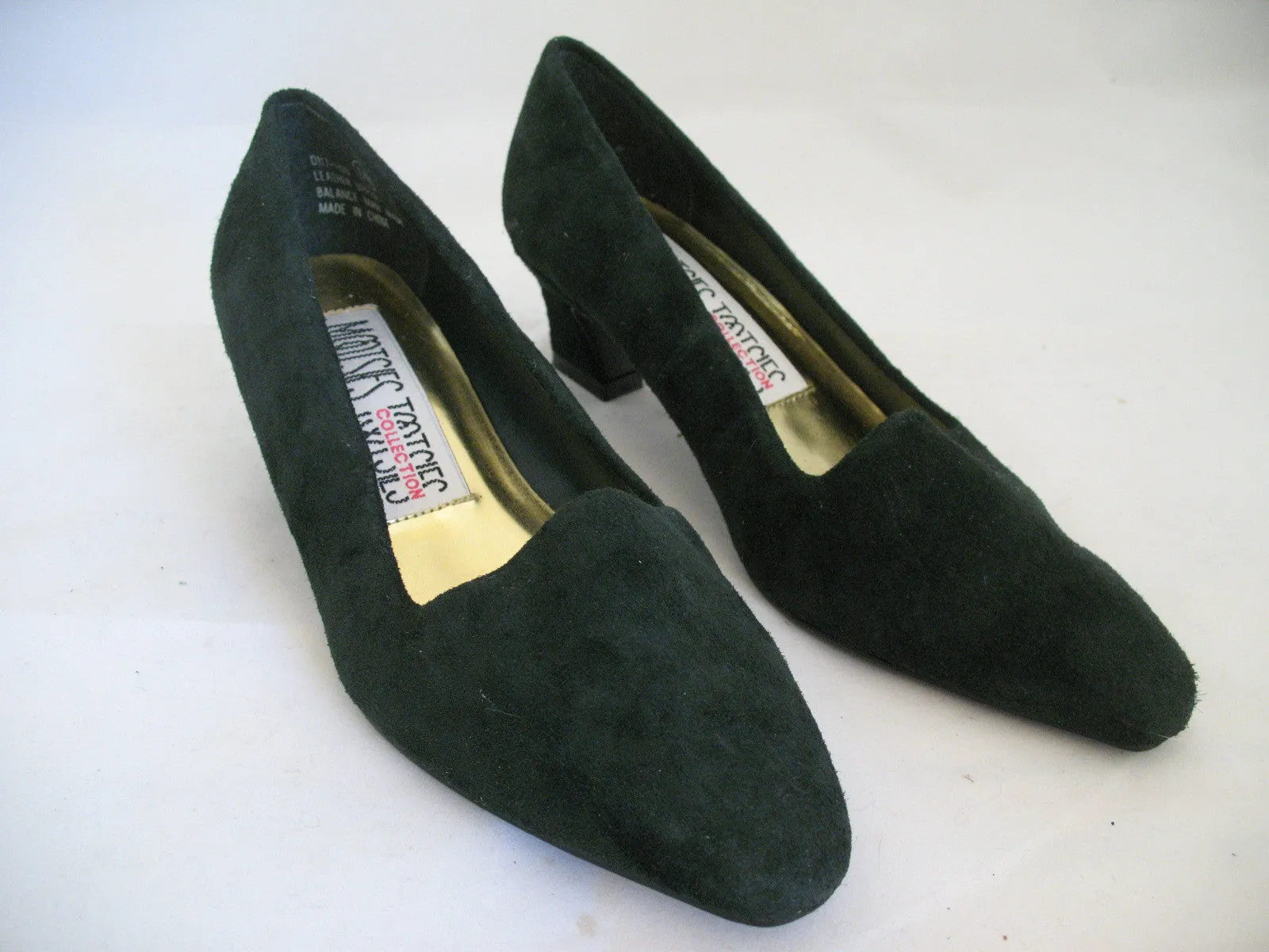 New Y2K Vintage Mootsies Tootsies Womens Classic Pump Shoes Heels Leather Suede Velvet