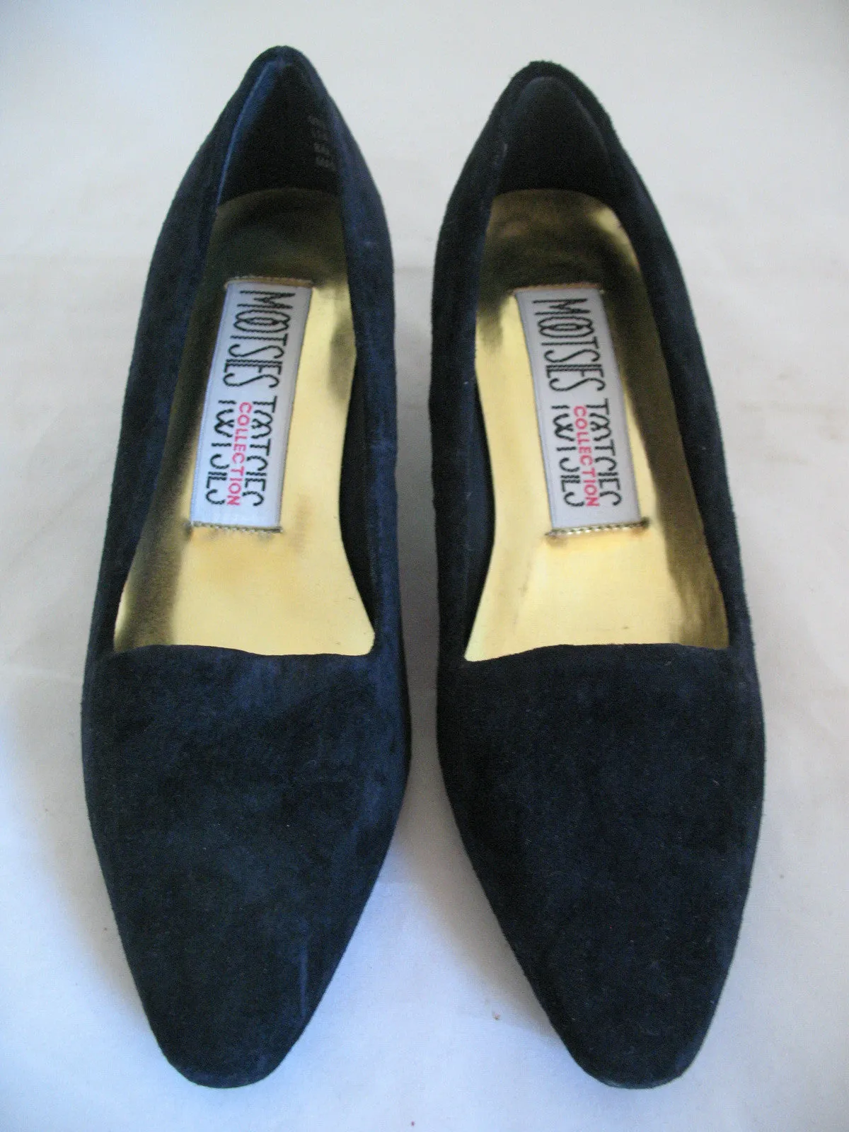 New Y2K Vintage Mootsies Tootsies Womens Classic Pump Shoes Heels Leather Suede Velvet